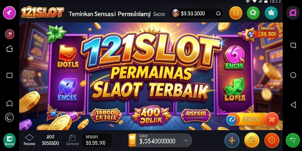Screenshot utama 1121SLOT menampilkan gameplay yang penuh warna.