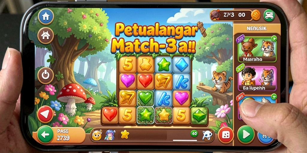 Menampilkan gameplay seru dan penuh warna dari 2739.