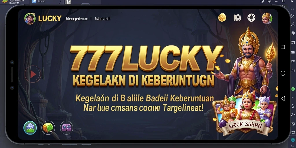 Tampilan gameplay menyeramkan dari 777LUCKY yang melibatkan atmosfer horor.
