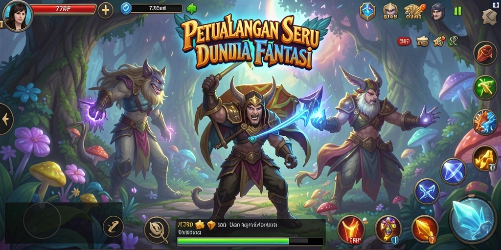Tampilan gameplay menarik dari 77RP dengan petualangan seru.