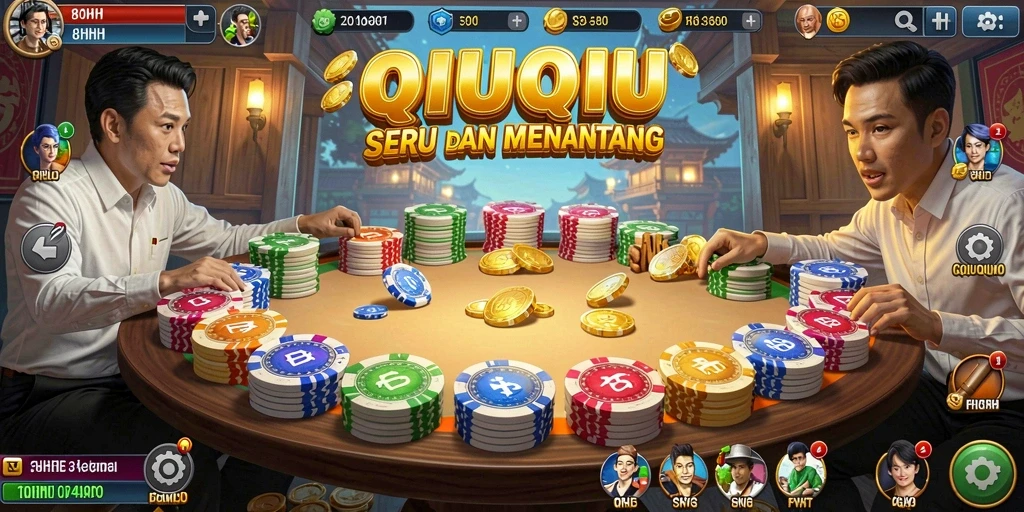 Screenshot gameplay QiuQiu 8HHH yang menarik dan penuh aksi.