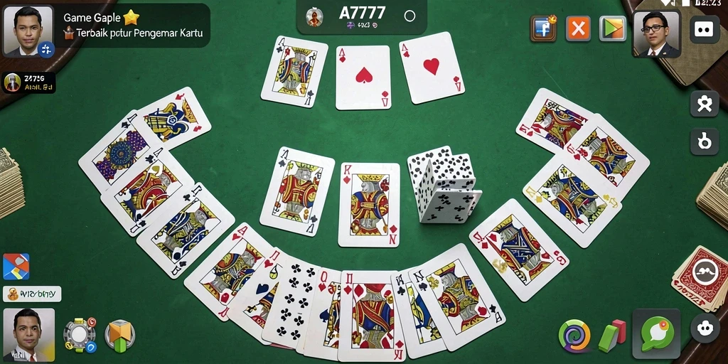 Tampilan gameplay menawan dalam A7777 yang memukau.