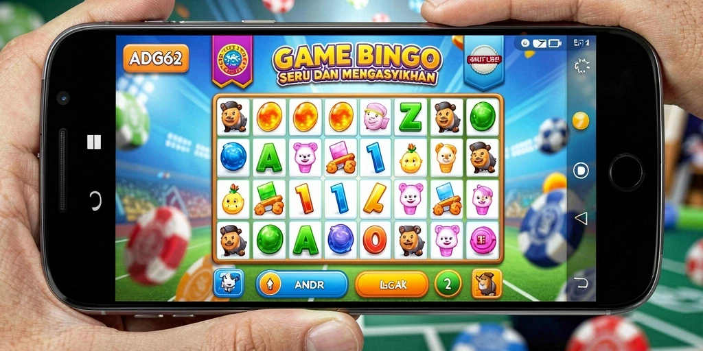 Gameplay seru Bingo di ADG62 dengan grafis menarik.