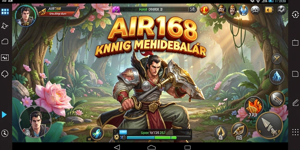 Gameplay AIR168 menampilkan dunia virtual yang mendetail dan menarik.