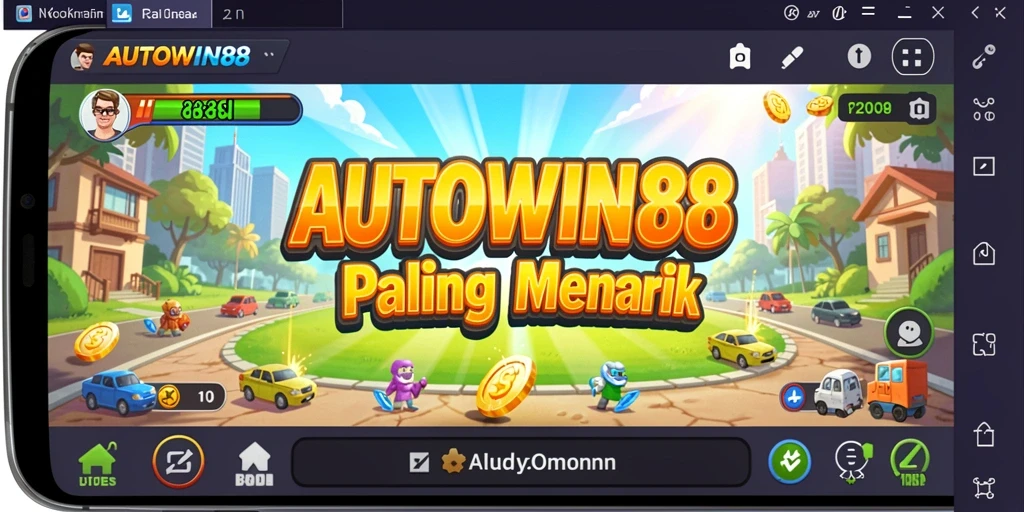 Tampilan aksi mendebarkan dalam game Arcade AUTOWIN88.