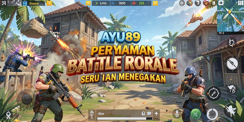 Gameplay seru AYU89 dengan pertempuran Battle Royale yang mendebarkan.