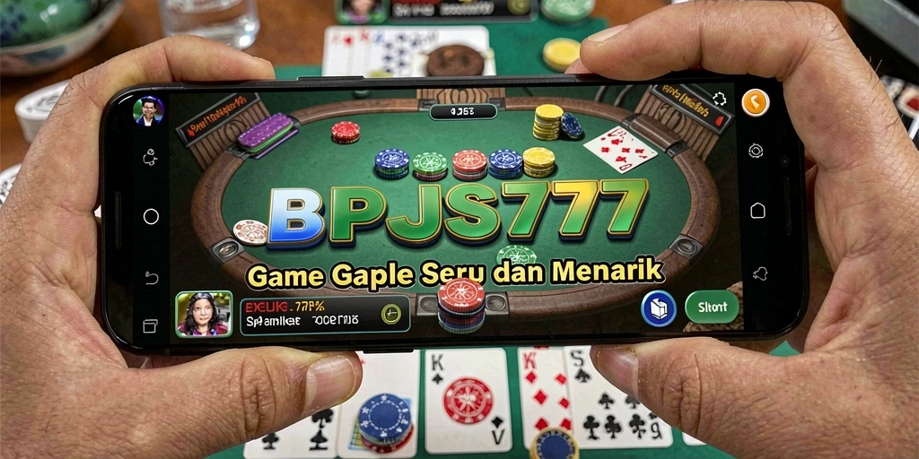 Tampilan gameplay seru Gaple di BPJS777.