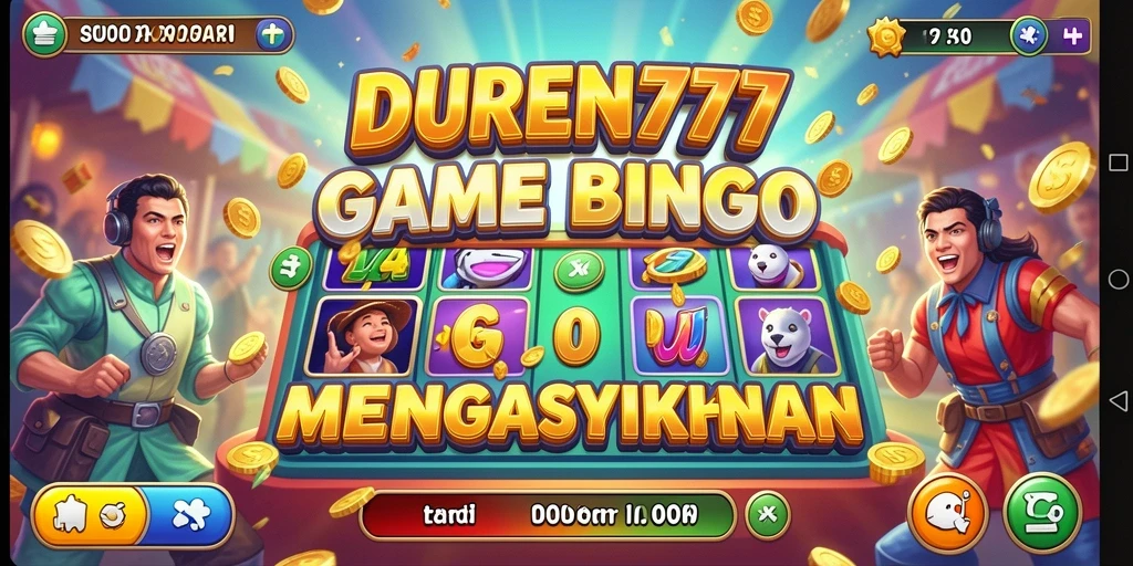 Tampilan gameplay DUREN777 yang penuh warna dan seru.