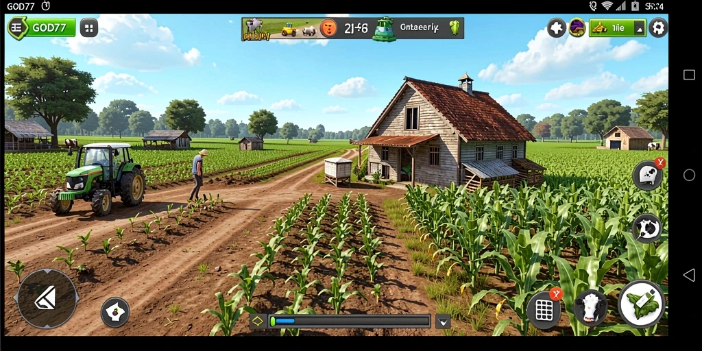 Gameplay menarik di GOD77 menunjukkan pertanian yang seru.