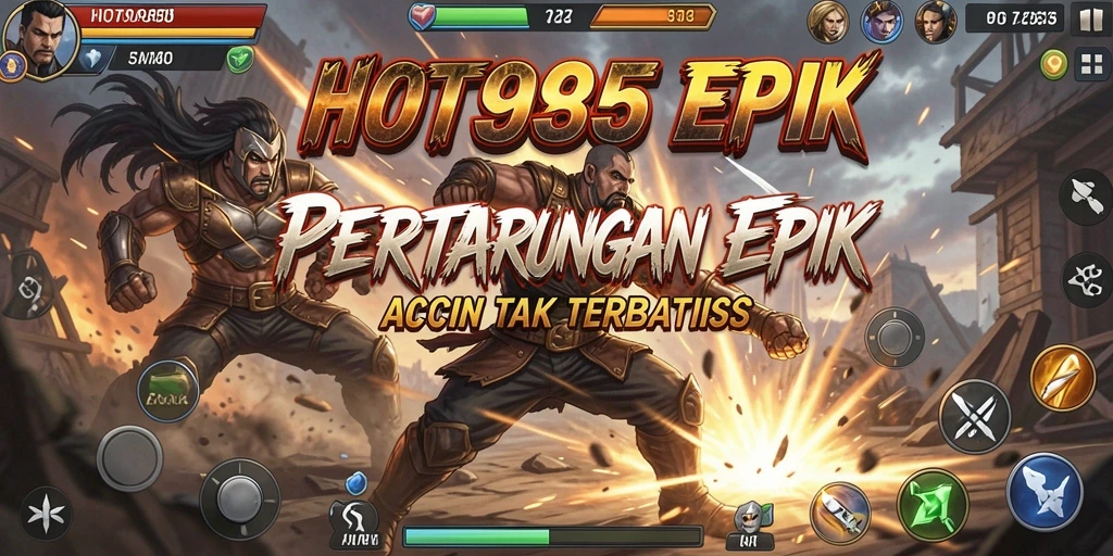Gameplay HOT985 menampilkan pertarungan aksi yang mendebarkan.