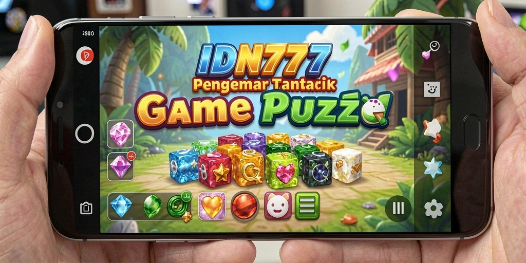Tampilan gameplay puzzle yang menantang dan interaktif.