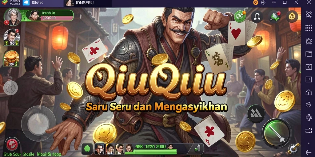 Tampilan gameplay seru di IDNSERU QiuQiu.