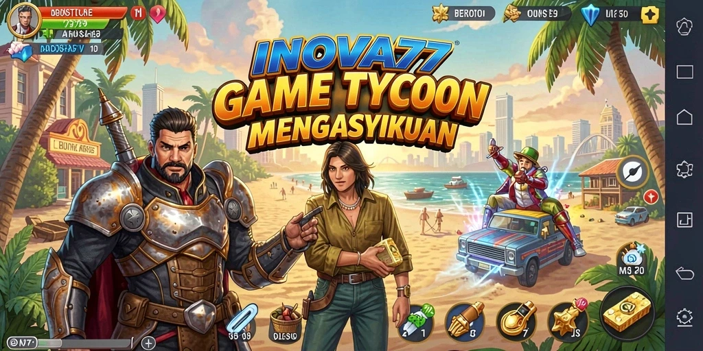 Tampilan gameplay Tycoon yang menarik di INOVA77.