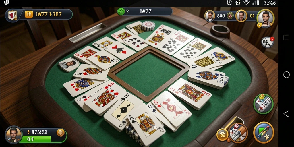Tampilan gameplay Gaple yang menggembirakan dan interaktif.