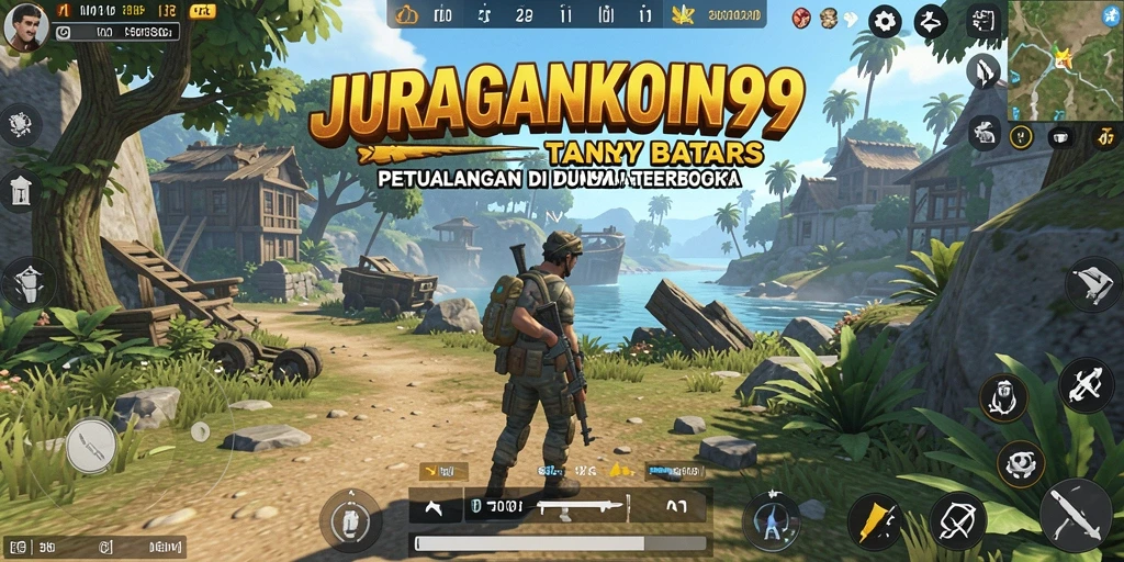 Screenshot menarik dari gameplay JURAGANKOIN99 di dunia terbuka.