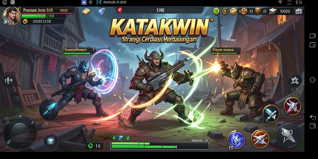 Screenshot gameplay KATAKWIN yang menampilkan strategi seru dan mendebarkan.