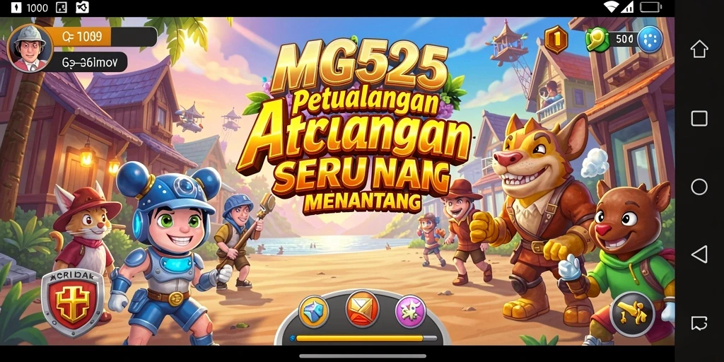 Screenshot gameplay MG525 menampilkan aksi seru dalam petualangan Arcade.