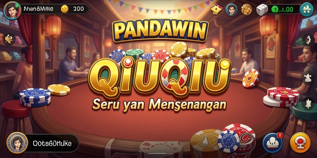 Tampilan gameplay seru PANDAWIN saat Anda bermain QiuQiu.