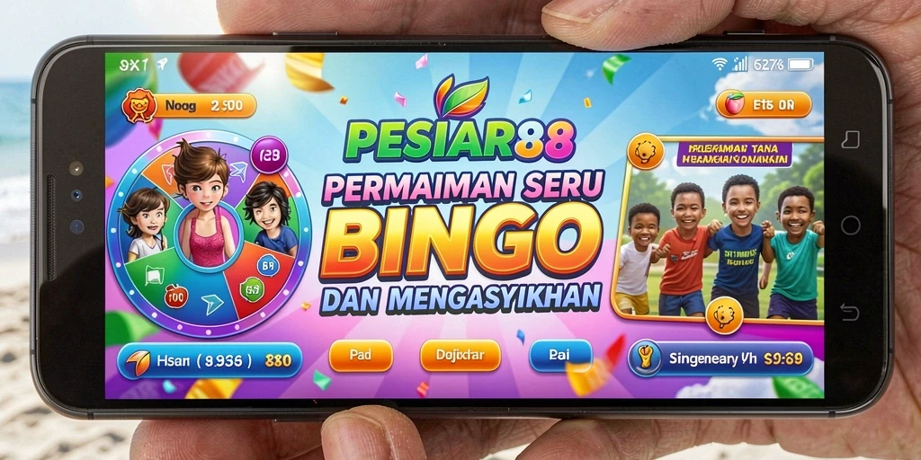 Tampilan seru dari gameplay Bingo di PESIAR88.