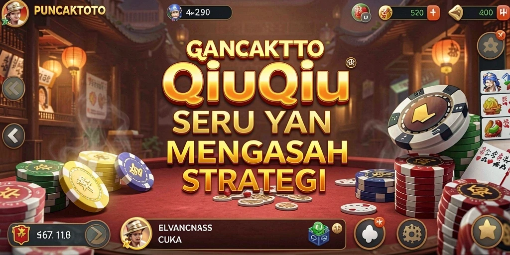 Tampilan permainan QiuQiu yang seru di PUNCAKTOTO.