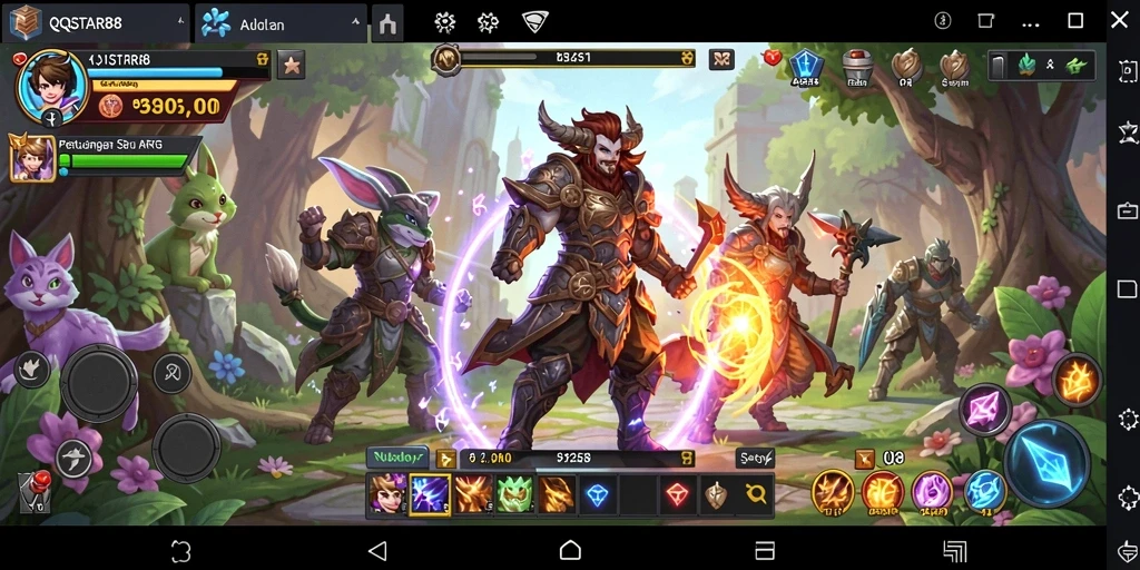 Tangkapan layar menunjukkan aksi seru dalam game ARPG.