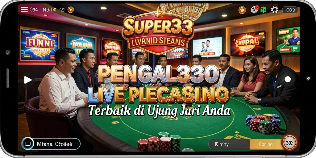 Tangkapan layar SUPER33 menampilkan gameplay Live Casino yang mendebarkan.