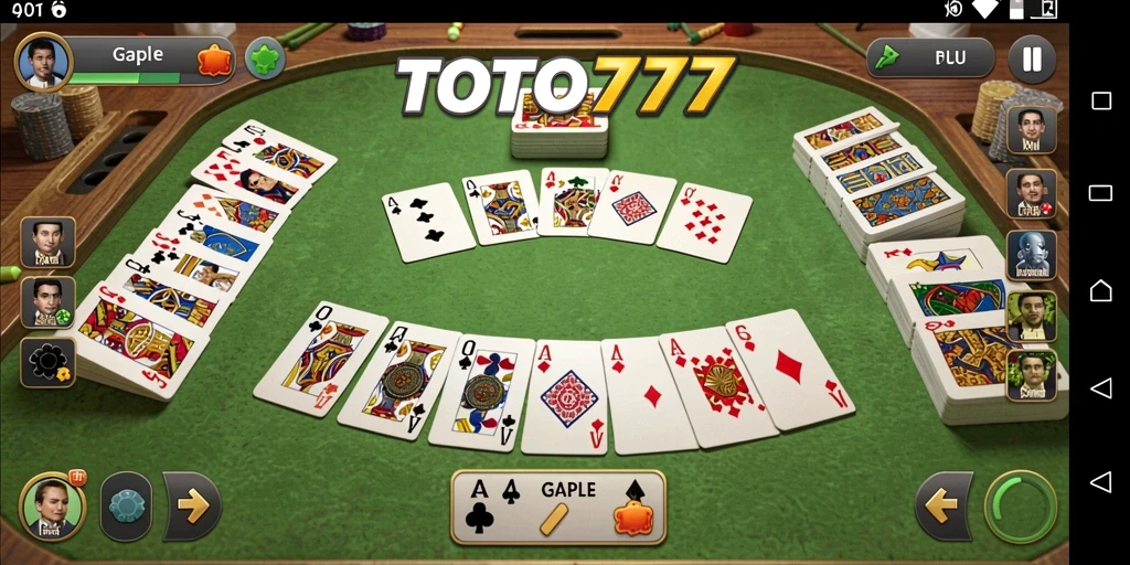 Screenshot gameplay Gaple yang seru dan menantang.