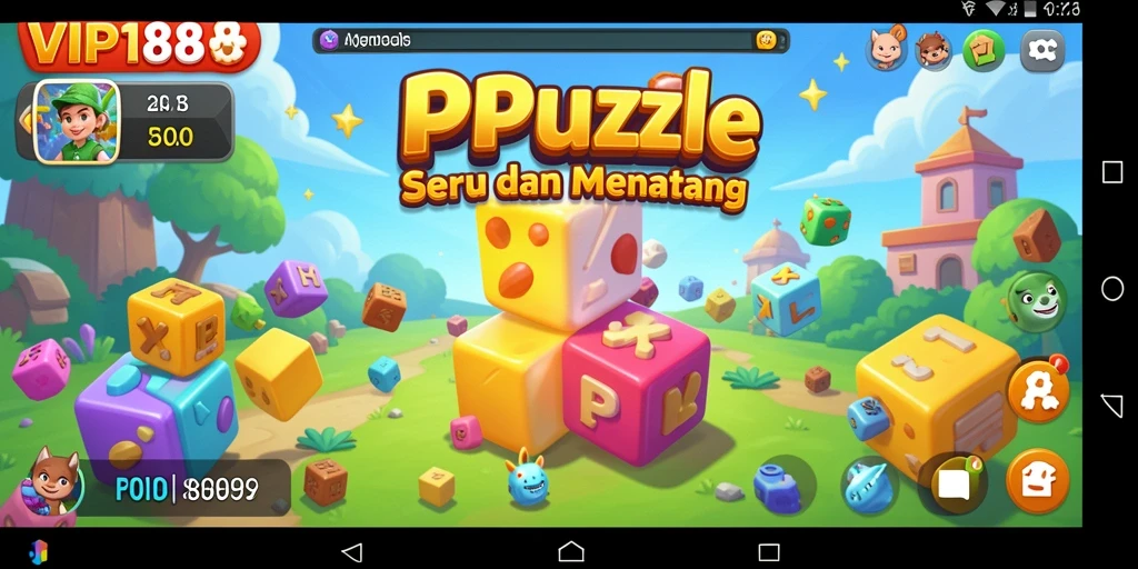 Tampilan gameplay VIP188 yang menarik dengan berbagai teka-teki.