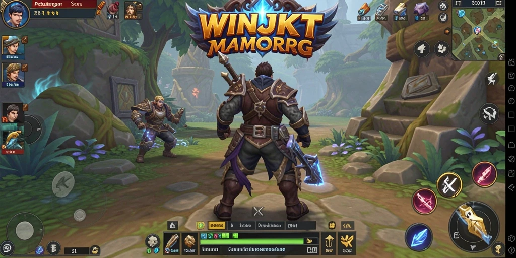 Tampilan gameplay dari dunia luas WINJKT yang penuh petualangan.