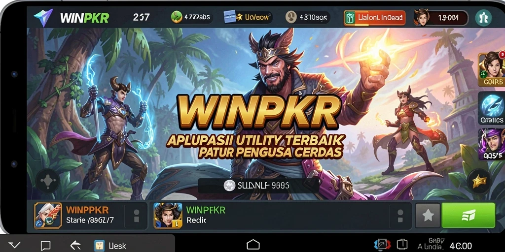 Tangkapan layar utama <strong>WINPKR</strong> menunjukkan antarmuka aplikasi Utility yang modern dan intuitif.